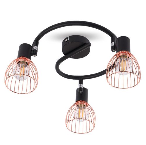 GENEVA THREE ROUND BLACK Mennyezeti lámpa