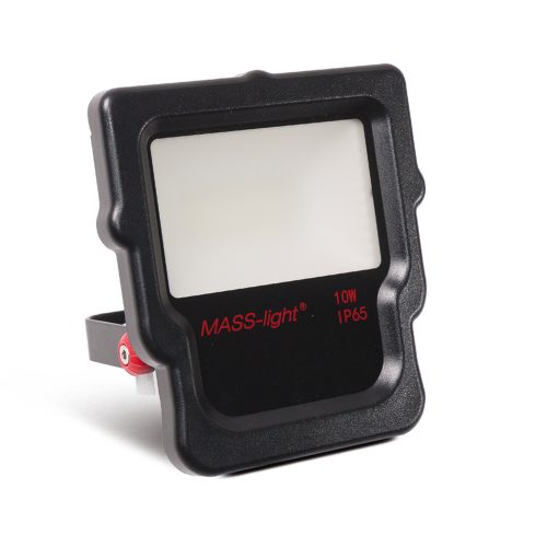 MASS-light® PRÉMIUM LED REFLEKTOR / 10 W / 6500 K / 900 - 1000 lm / fekete / hideg fehér 