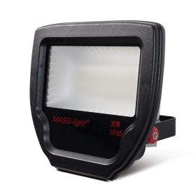   MASS-light® PRÉMIUM LED REFLEKTOR / 30 W / 6500 K / 2300 - 3000 lm / fekete / hideg fehér 