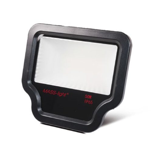 MASS-light® PRÉMIUM LED REFLEKTOR / 50 W / 6500 K / 4000 - 5000 lm / fekete / hideg fehér 