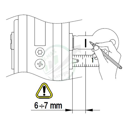 Danalock Kulcsforgató adapter DIN zárbetéthez