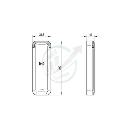 SALTO Design XS Mullion Wall Reader White