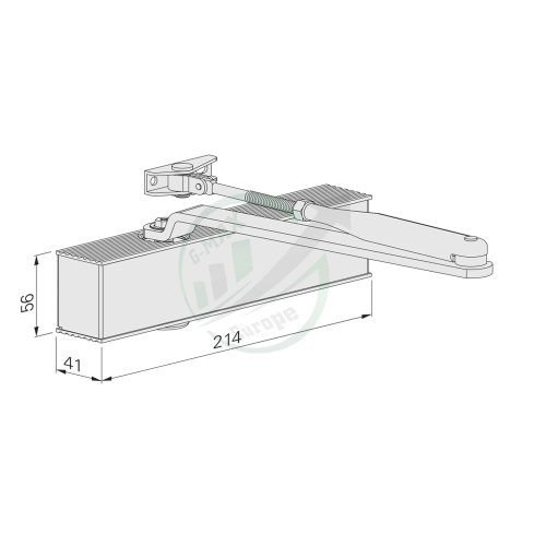 ECO Schulte TS14 EN1-4 karos ajtócsukó