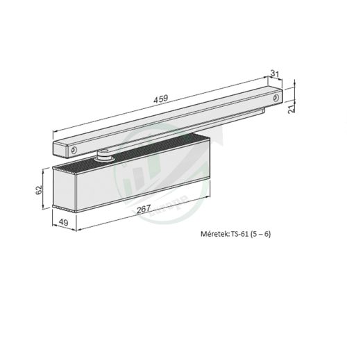 ECO Schulte TS61G EN3-6 sines ajtócsukó