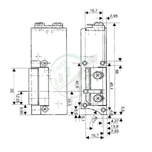 effeff 125E-E34 balos mágneszár