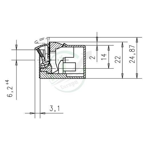 effeff 332.80-E91 Vészkijárati mágneszár