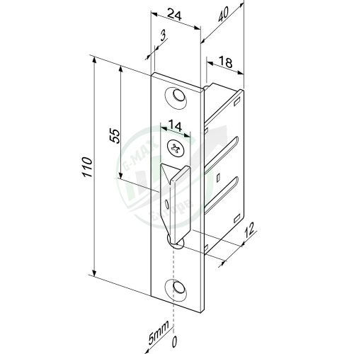 effeff 807-10 mechanikus csapdazár