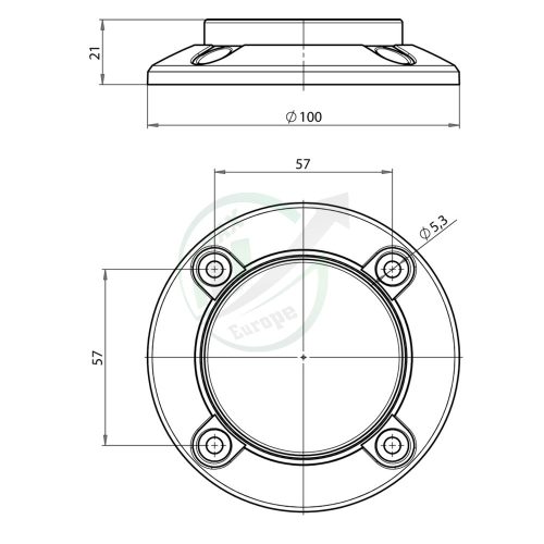 effeff 830-H1 ajtótartó mágnes fix ellenoldal