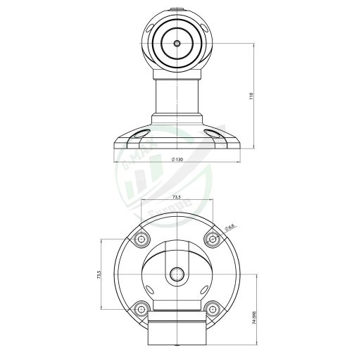 effeff 830-12BW1 ajtótartó mágnes 1200 N