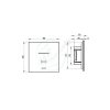 SALTO Glass XS Wall Reader Black