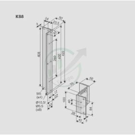 K88 Ajtónyitó motor konzol