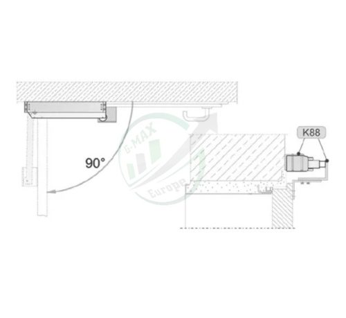 K88 Ajtónyitó motor konzol